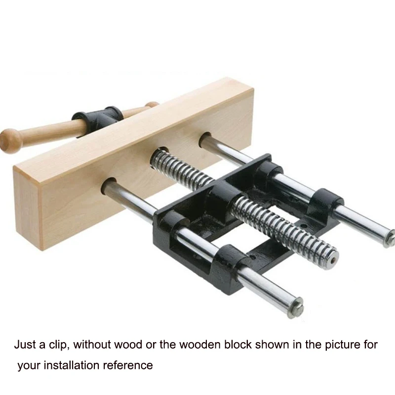 10.5 Inch Woodworking Vise DIY Light Woodworking Table Clamp Double-Link Fixture Woodworking Bench Vise Fixed Vice Tool