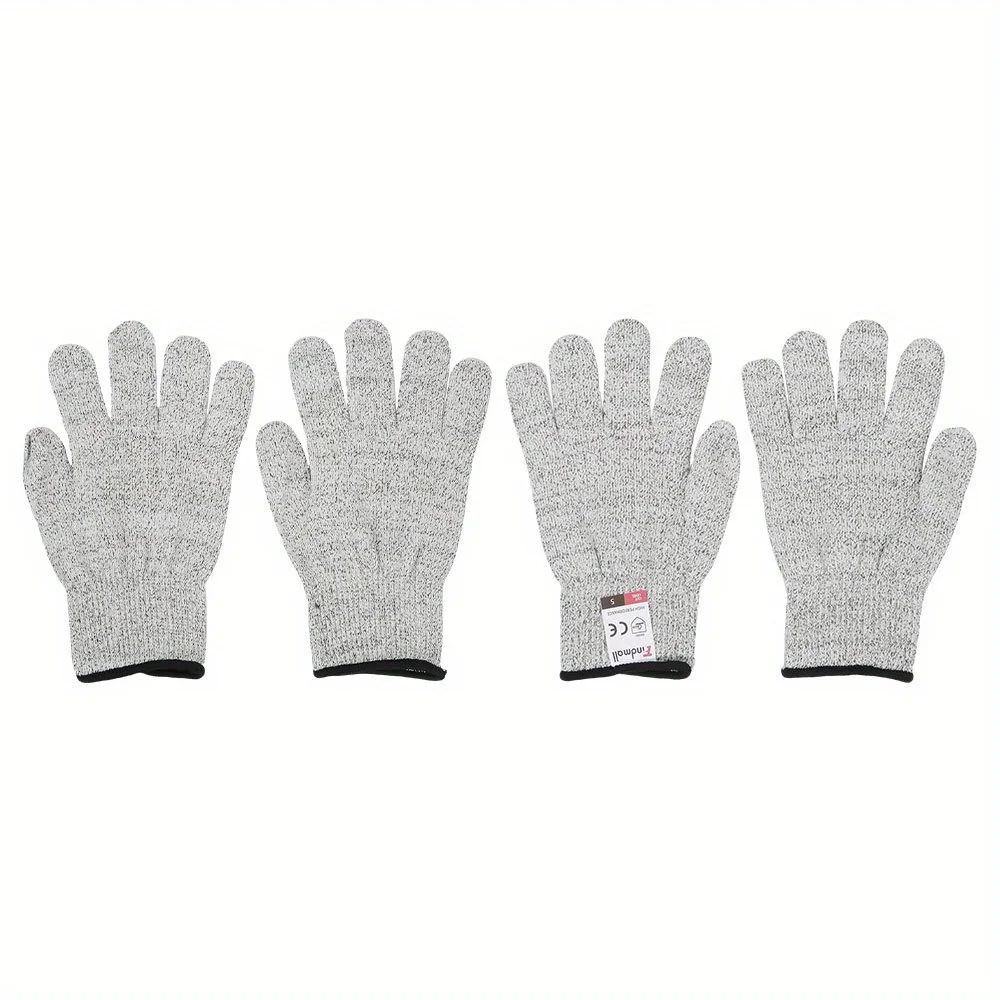 Large 2 Pair Work Gloves Abrasion Resistant Comfortable Gloves Cut Resistant Kitchen Gloves