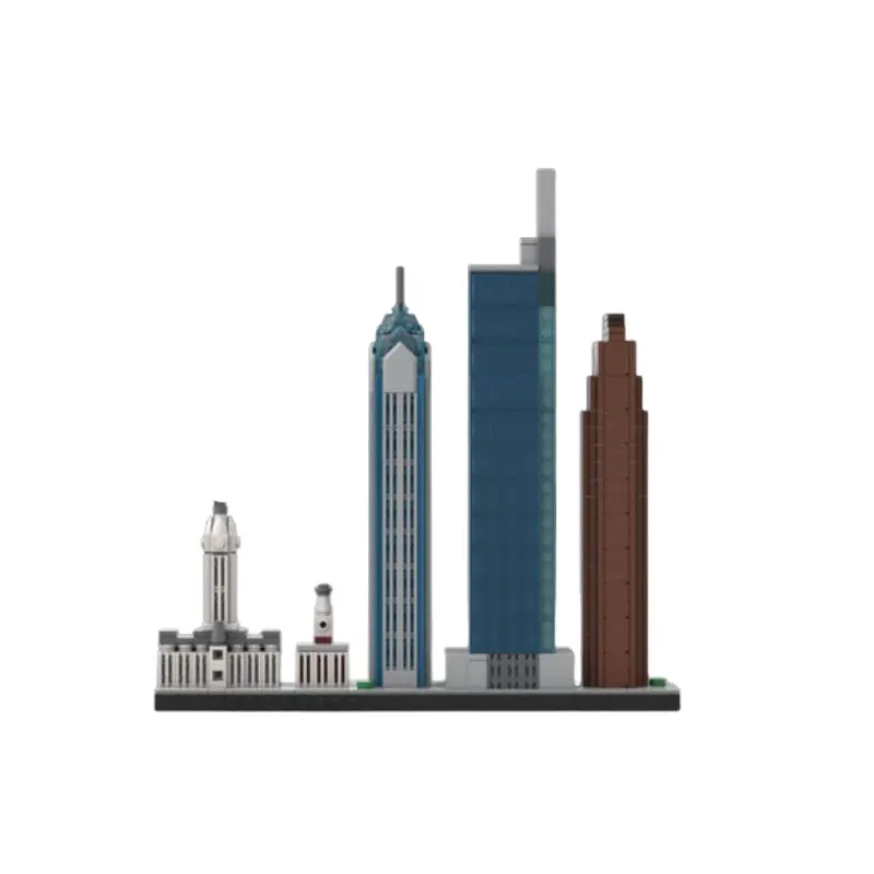

MOC 715 шт., городская уличная сцена, строительные блоки, сборка мелких частиц, игрушечная модель, подарочный набор, орнамент