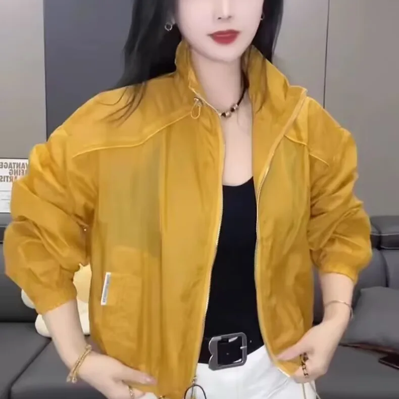 

Sunscreen Clothing Women 2026 New Summer Jacket Fashion Versatile Light Breathable Long Sleeve Sunscreen Clothes Female Tops
