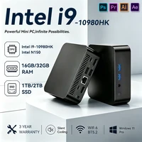 2026 Mini PC Computer Intel Core I9 10980HK N150 Windows 11 Pro 16GB 32GB RAM 1TB M.2 SSD WiFi6 BT5.2 4K HD Portable Desktop Pc