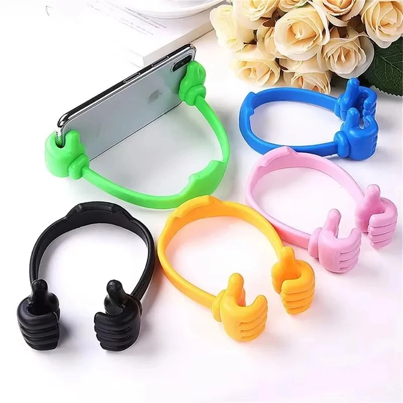 1/2/3pcs Universal Flexible Portable Thumbs Up Cell Phone Stand Holder Desk Tablet Smartphone Stand Holder For IPhone Xiaomi
