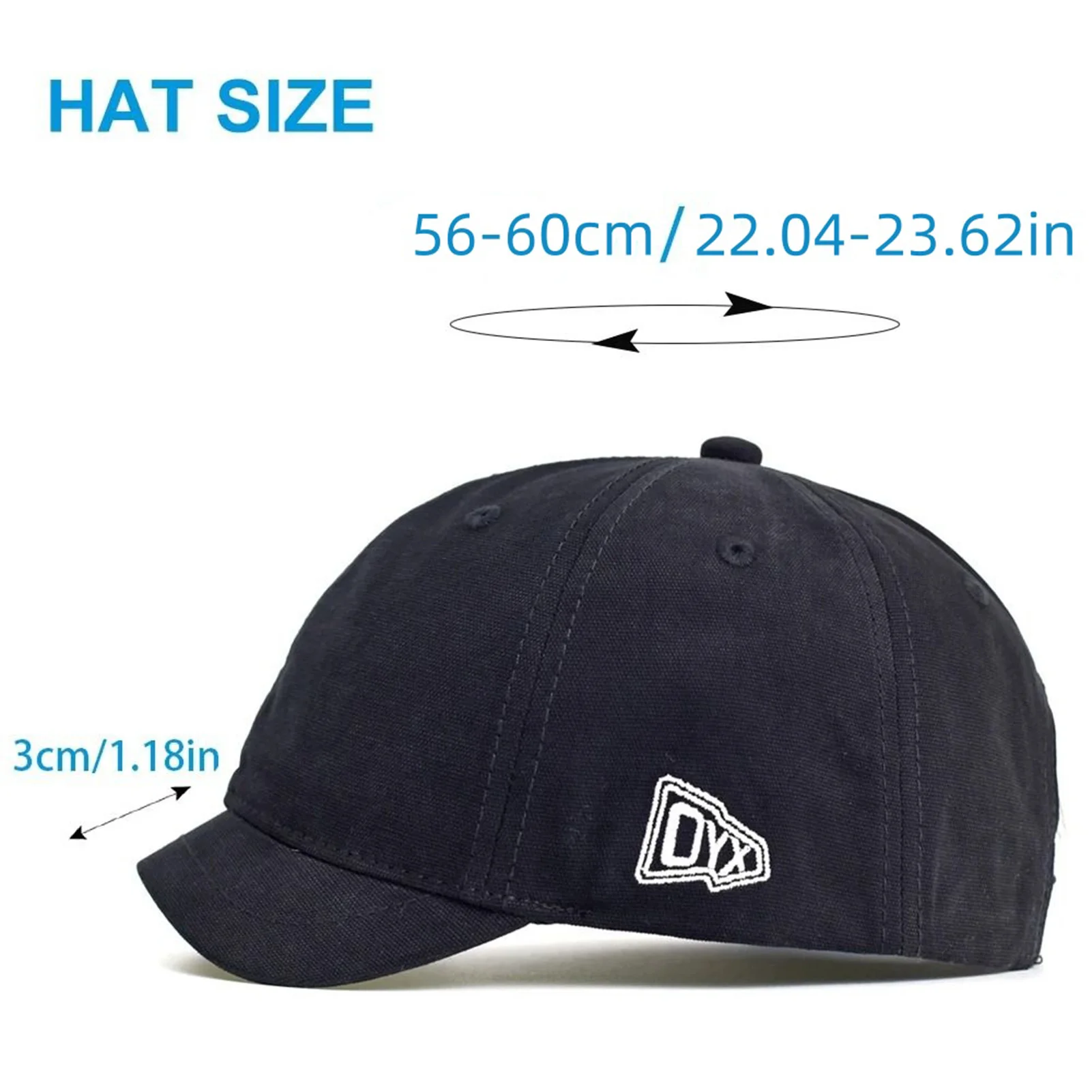 Unisex Fashion Short Brim Cotton Baseball Cap Casual Dad Hat Adjustable Trucker Style Low Profile Caps Four Seasons Caps image 4