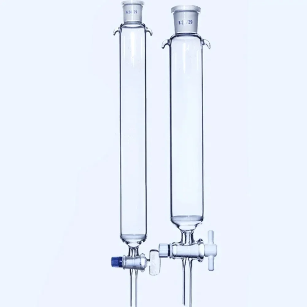 16/22/30/40mm X 200/300400mm 24/29 Joint Boro. Glass Sand Core Chromatography Column Labrotary Glassware