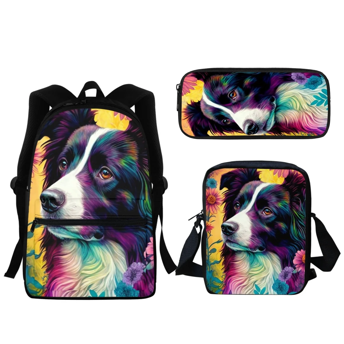 Sac à dos imprimé d'art bouledogue français pour dames et filles, sac pour ordinateur portable de grande capacité, sac d'école étudiant, beau, mode