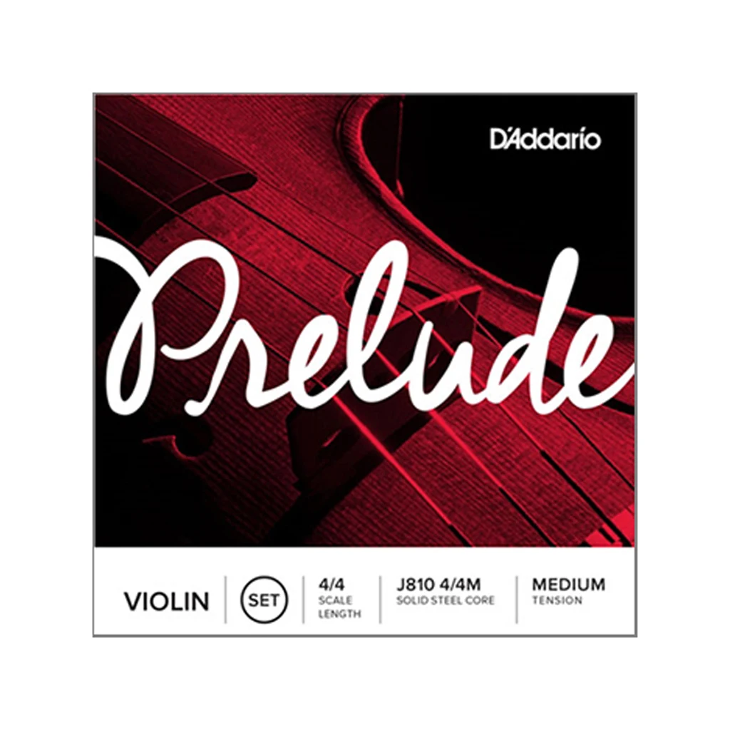 1 Pack D 'Addario Prelude Violin Strings Fiddle String J81044M For 4/4 Size Acoustic Violin Violino Orchestra Medium Tension SET