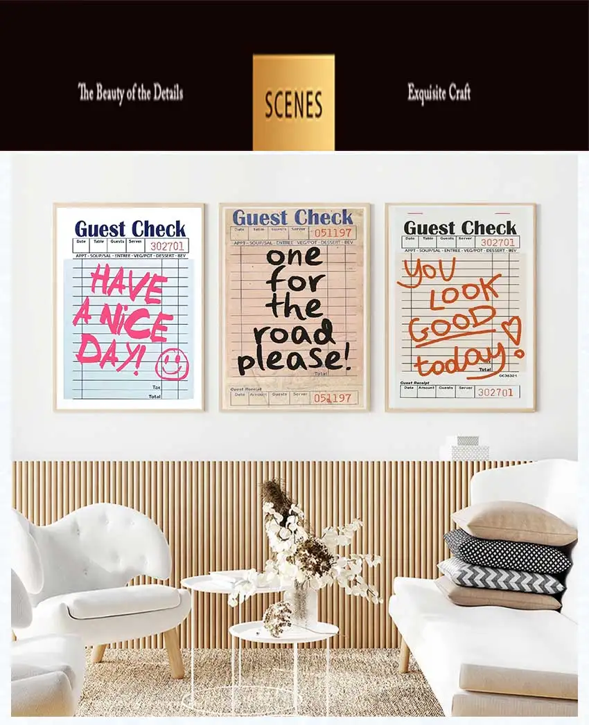 Funny Cookie Five-Star Canvas Print, Winter Fashion Christmas Calligraphy Wall Art for Kitchen, Home & Cafe Decor
