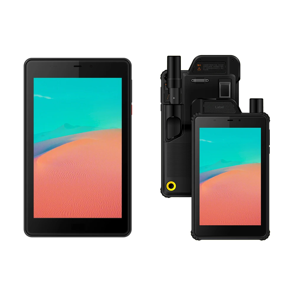

Android Rugged Tablet Pc 8 Inch 4g LTE with RFID Scanner 1D 2D Barcode Fingerprint IP67 Glass FHD 4+64G