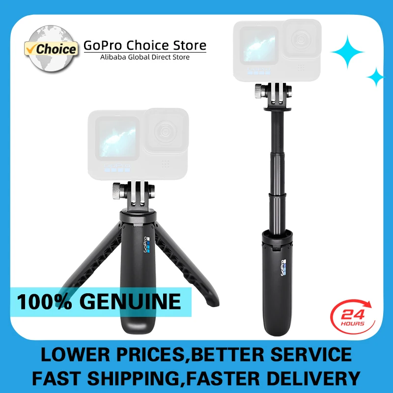 GoPro Shorty Mini pole for Go Pro Hero13 12 11 10 9 Black Session Action Camera Vlog Tripod Foldable Monopod Original Accessory