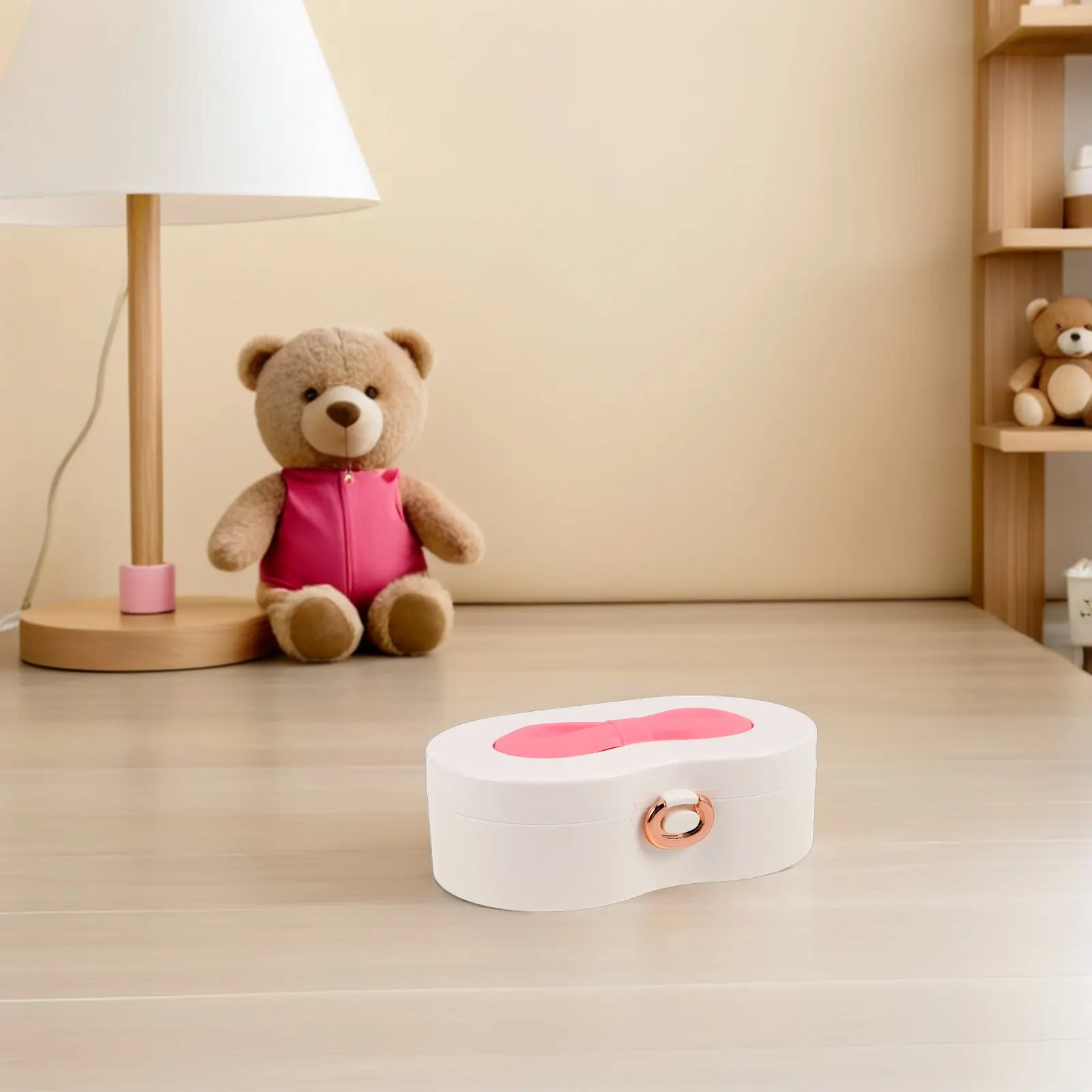 

Детский косметический набор с зеркалом и отделениями в виде бабочек, портативный органайзер для принцесс, аксессуары для ролевых игр