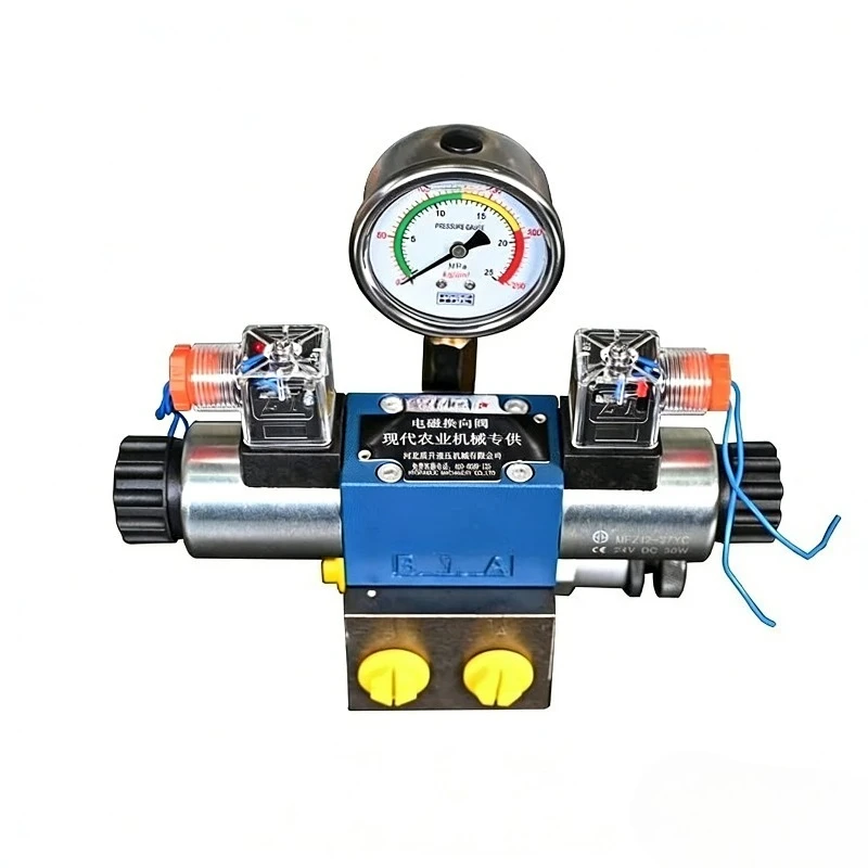 Agricultural locomotive manual change electronic control distributor hydraulic solenoid valve group 6 diameter one with pressure