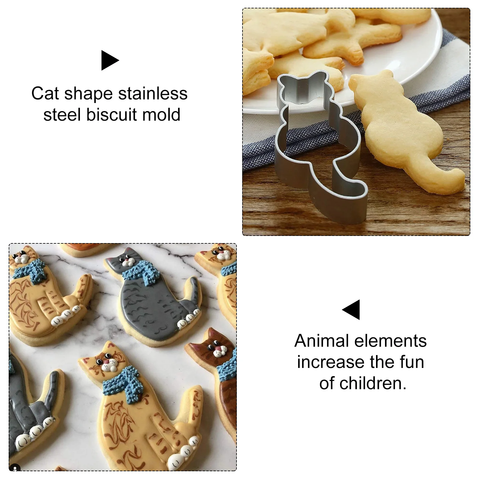 

5Pcs Stainless Steel Biscuit Molds DIY Cookie Baking Tool Safe for Home and Bakery Biscuit Mold DIY Cookie Mold