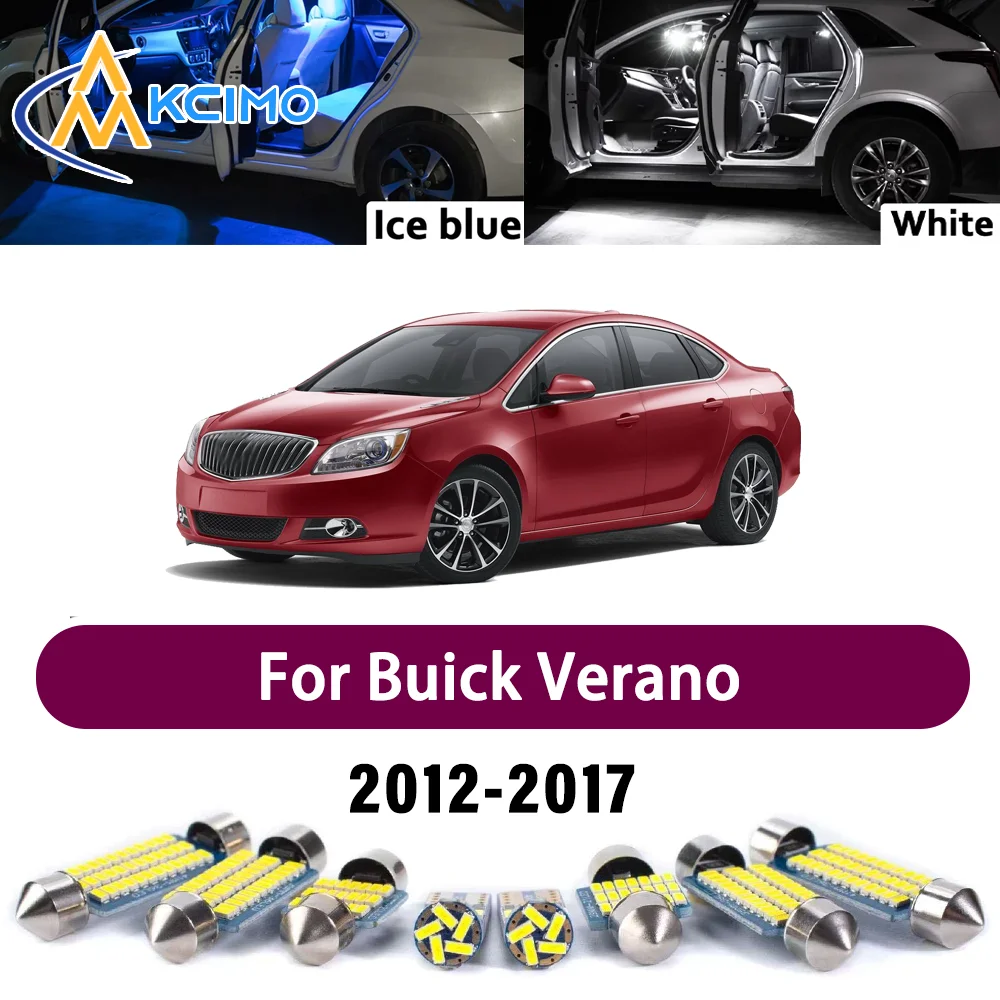 

Premium LED Interior Lighting Kit for Buick Verano 2012-2017 2013 2014 High-Quality Error-Free Dome Map Trunk Auto Lamps