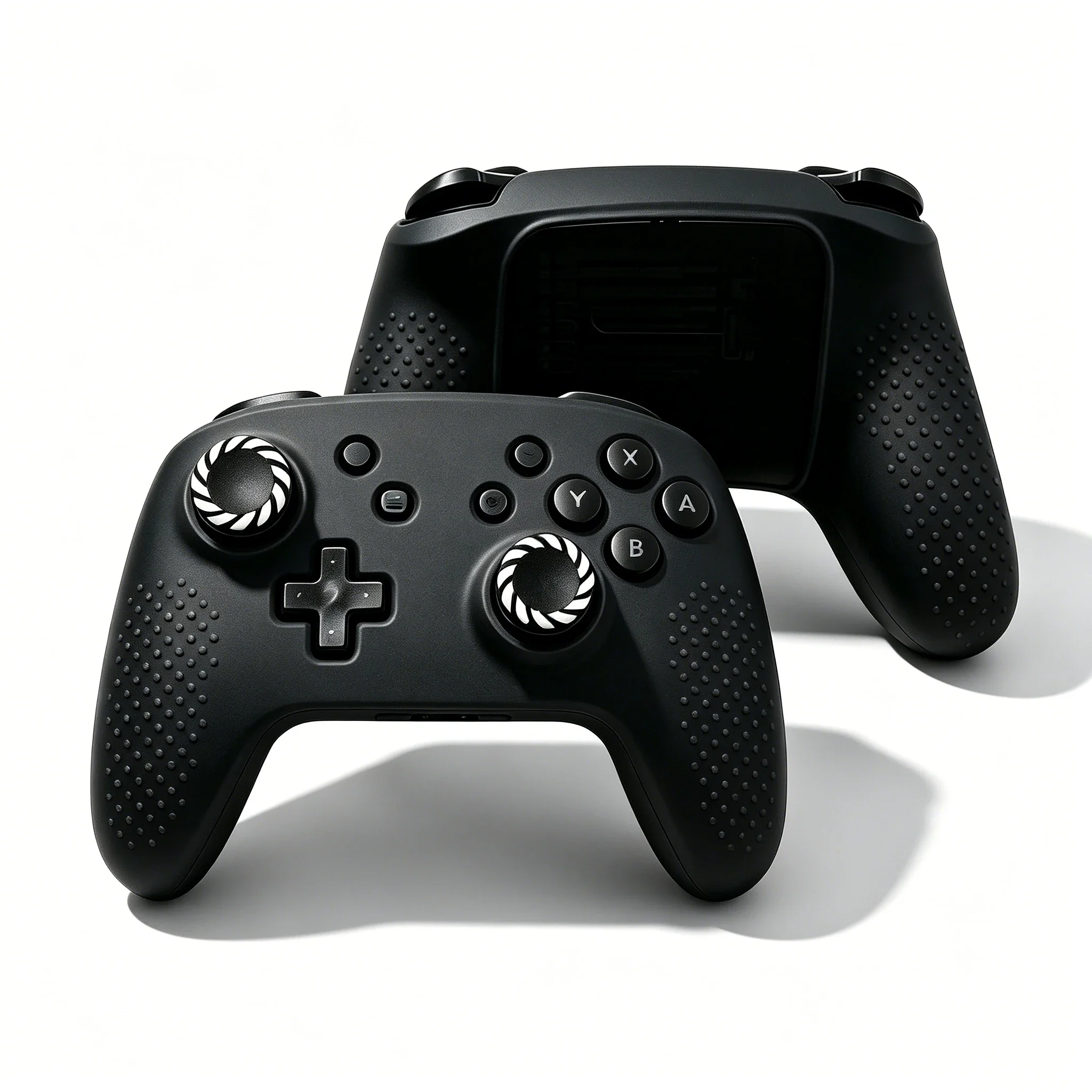DATA FROG Compatible with Switch Pro Controller Case, Shock-Absorption Silicone Skin Cover Anti-Slip Joystick Caps view 2