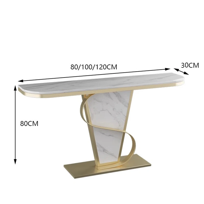 Salon Grade Large Capacity Console Table Home Easy Clean Entryway Table Waterproof Wide Console Entree Living Room Furniture