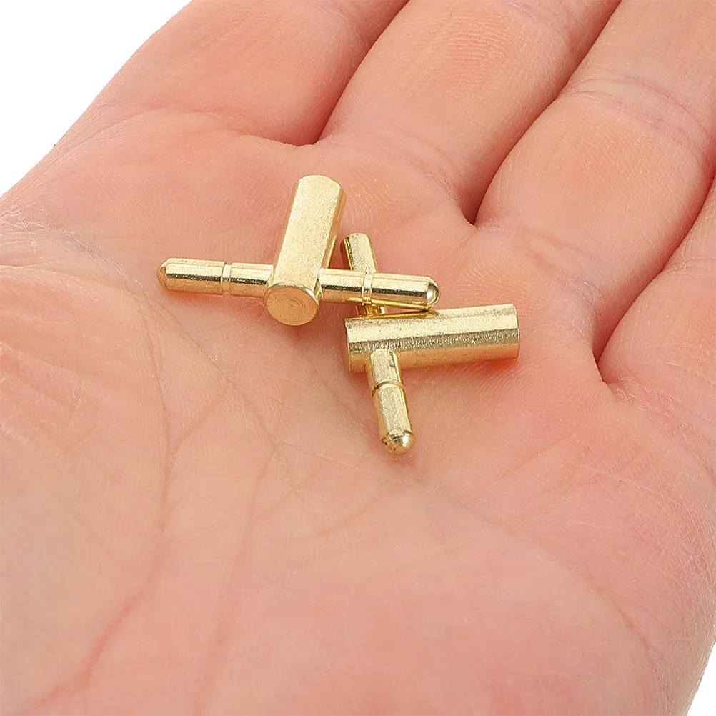 6Pcs Music Box Replacement Keys T-Bar Handle Durable Metal Clock Crank Winder Tool for DIY Windup Music Winding Key