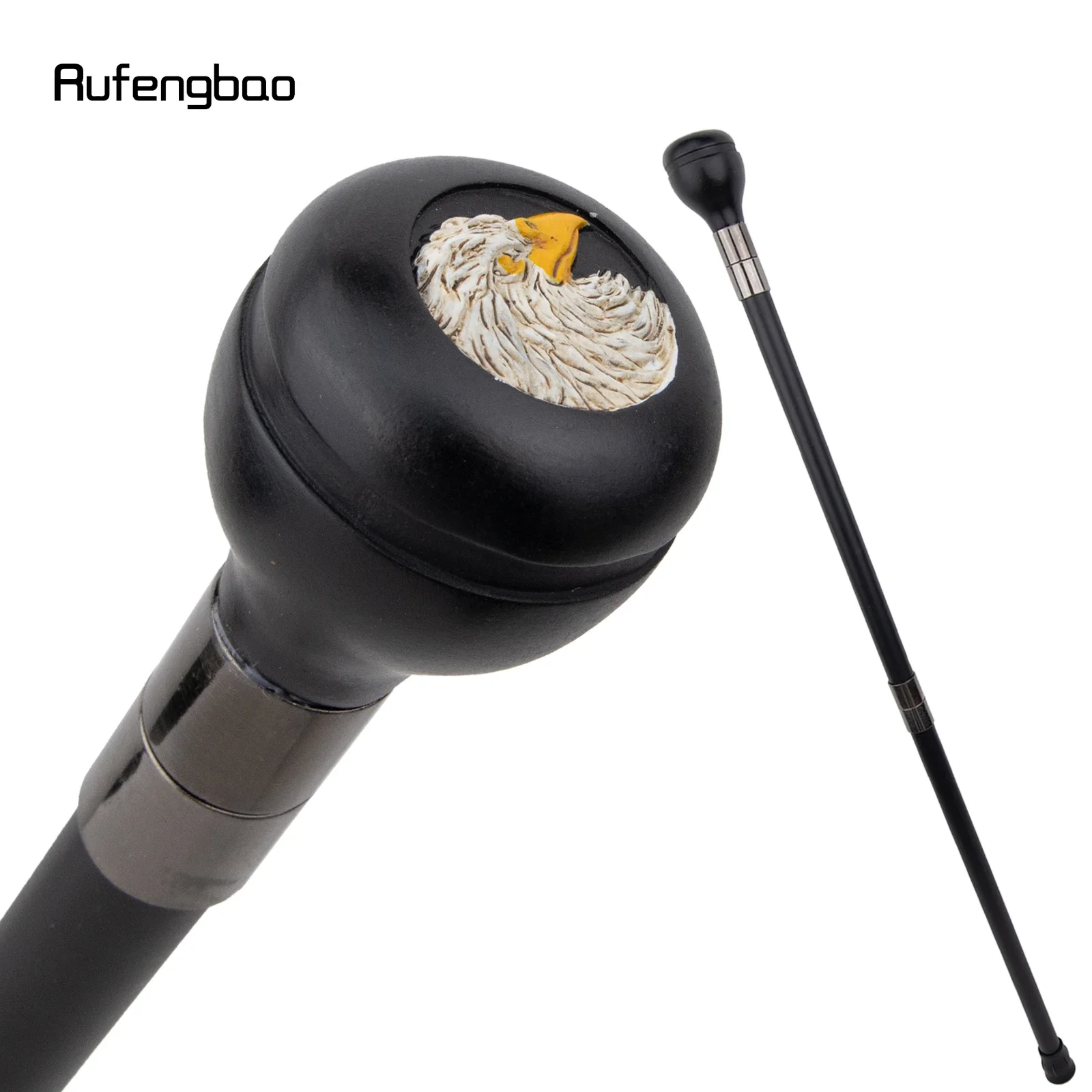 Black Resin Eagle Head Walking Cane  Stage Cane Stick Decorative Cane Halloween For Cosplay And Parties, For Cosplay & Party