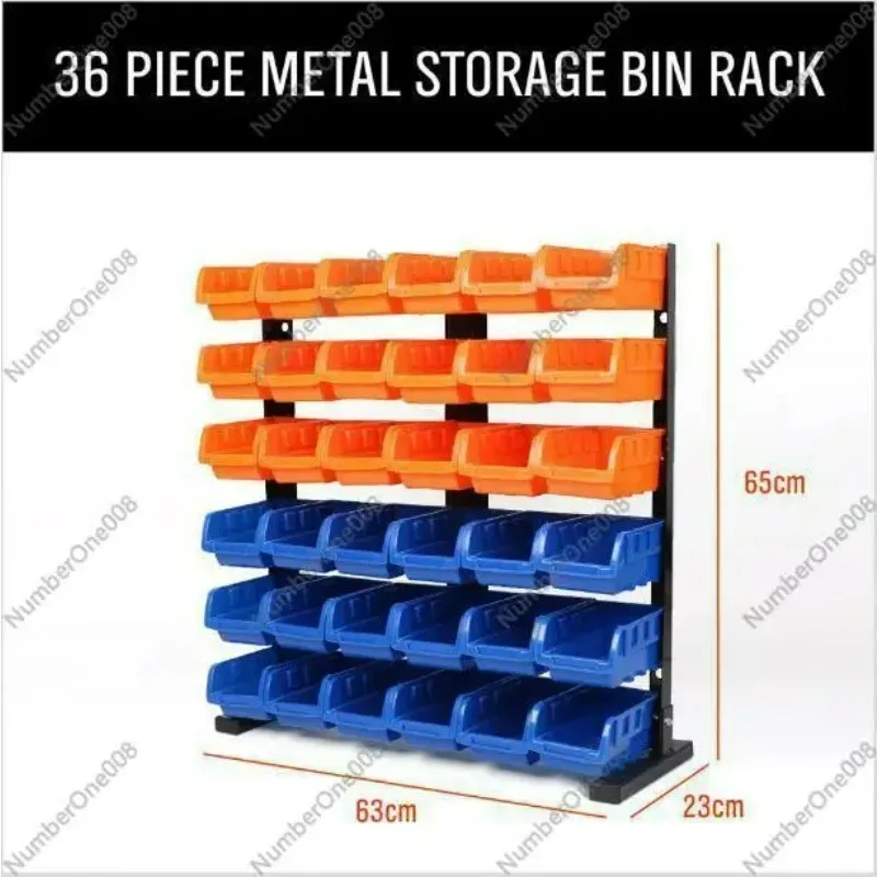 

60880 Ящик для инструментов с железной стойкой Ящик для хранения Разъем 6,5 кг,64,5 * 18,5 * 31,5