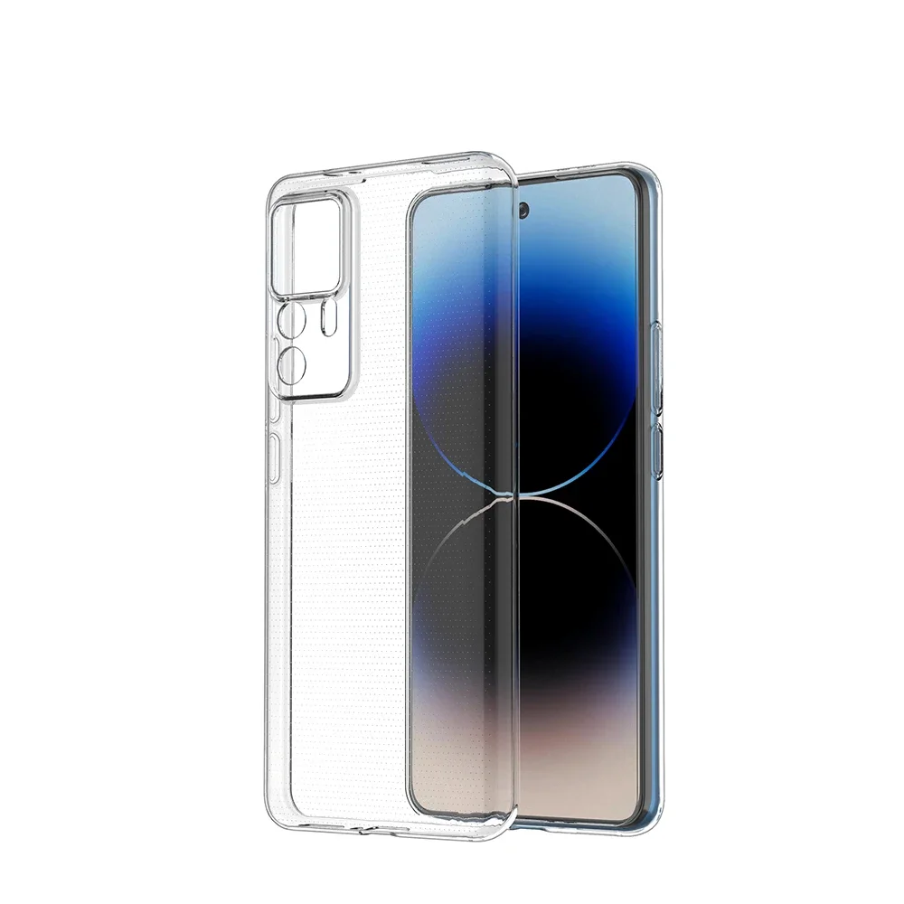 Anti-Slip Transparent Clear TPU Soft Case for Xiaomi 12T Pro 13T Pro Mi 12t Xiaomi13t Shockproof Phone Bag Cover