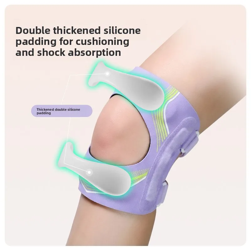 Silicone Patella Tendon Support Strap for Basketball Running Mountaineering Knee Shock Absorption Protective Meniscus Brace Spor