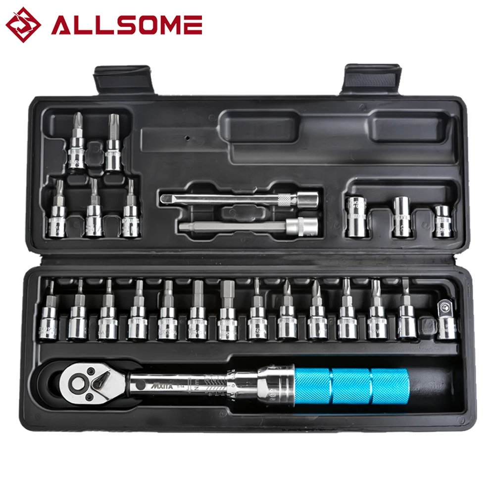 

Набор инструментов для ремонта велосипедов 1/4 дюйма, 2-14 нм, набор инструментов для ремонта велосипедов, набор ручных гаечных ключей