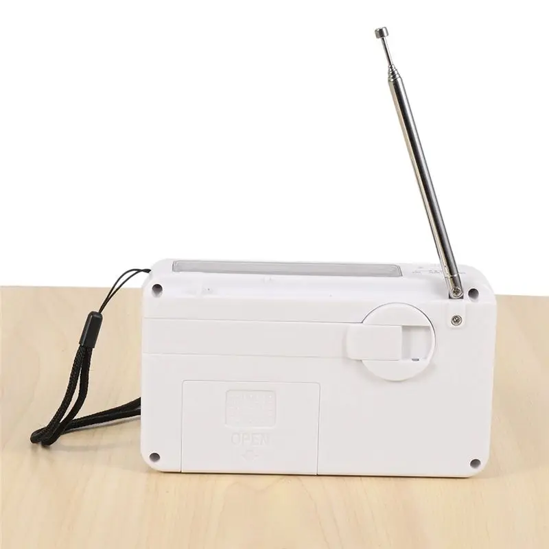 Stylish-3X Emergency Radio With Solar And Hand Crank Self Powered, Battery USB Recharging FM/AM Radio