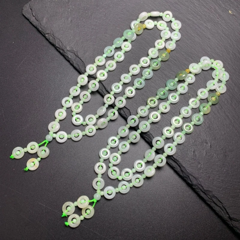 Natural Burmese Jade Transshipment Necklace Pendant Women's Fashion Personality Charm Accessory Gift
