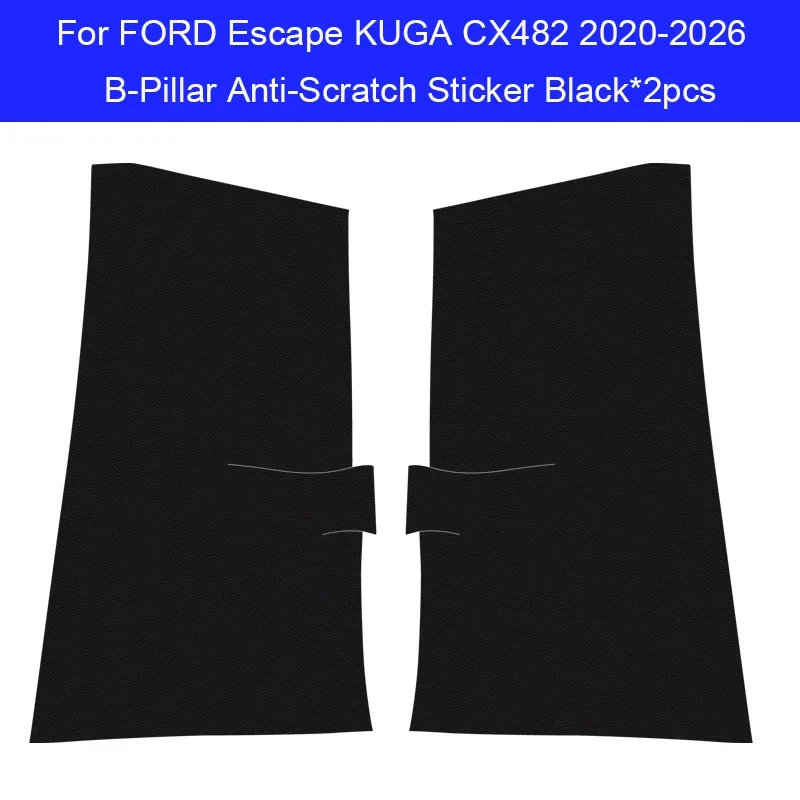

Car B-Pillar Door Threshold Anti-Kicks Protect Pad PU Leather Trunk Anti-Dirty Scratch For Ford Escape KUGA CX482 2020-2026
