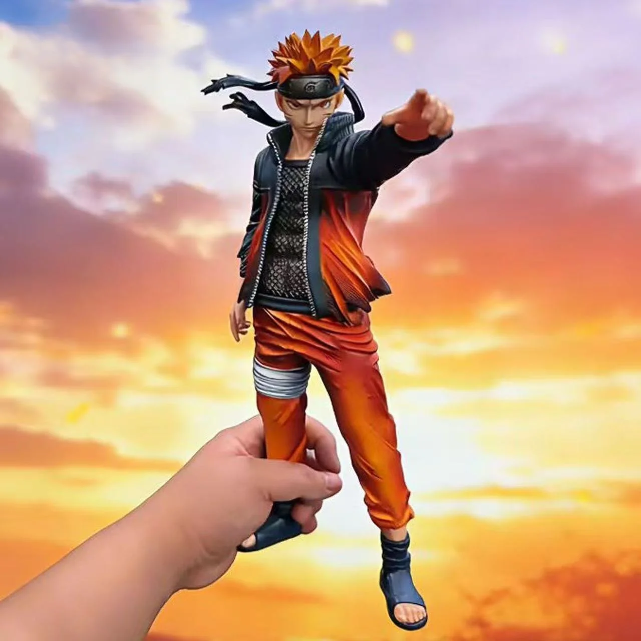HY Statue Anime Naruto Uzumaki Figur Uzumaki Naruto 30cm/11,81 Zoll PVC Actionfiguren Sammlermodell Spielzeug Geschenke