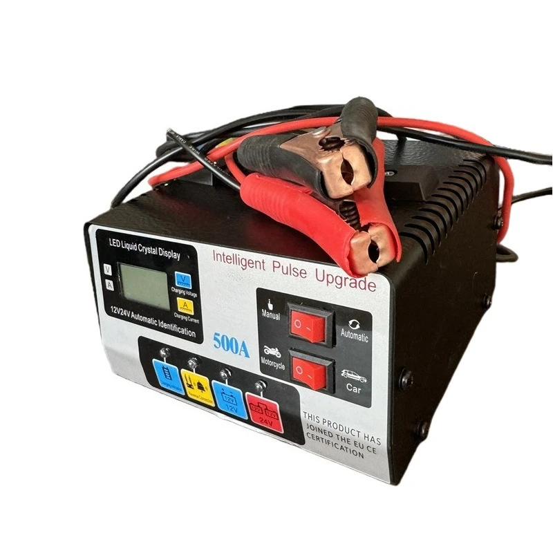 Charger black, car battery charger, volt motorcycle fully automatic high-power full