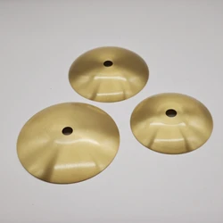Brass arc center hole lampshade bottom drag disc glass ball fixed base bedroom headboard Nordic pendant light cover