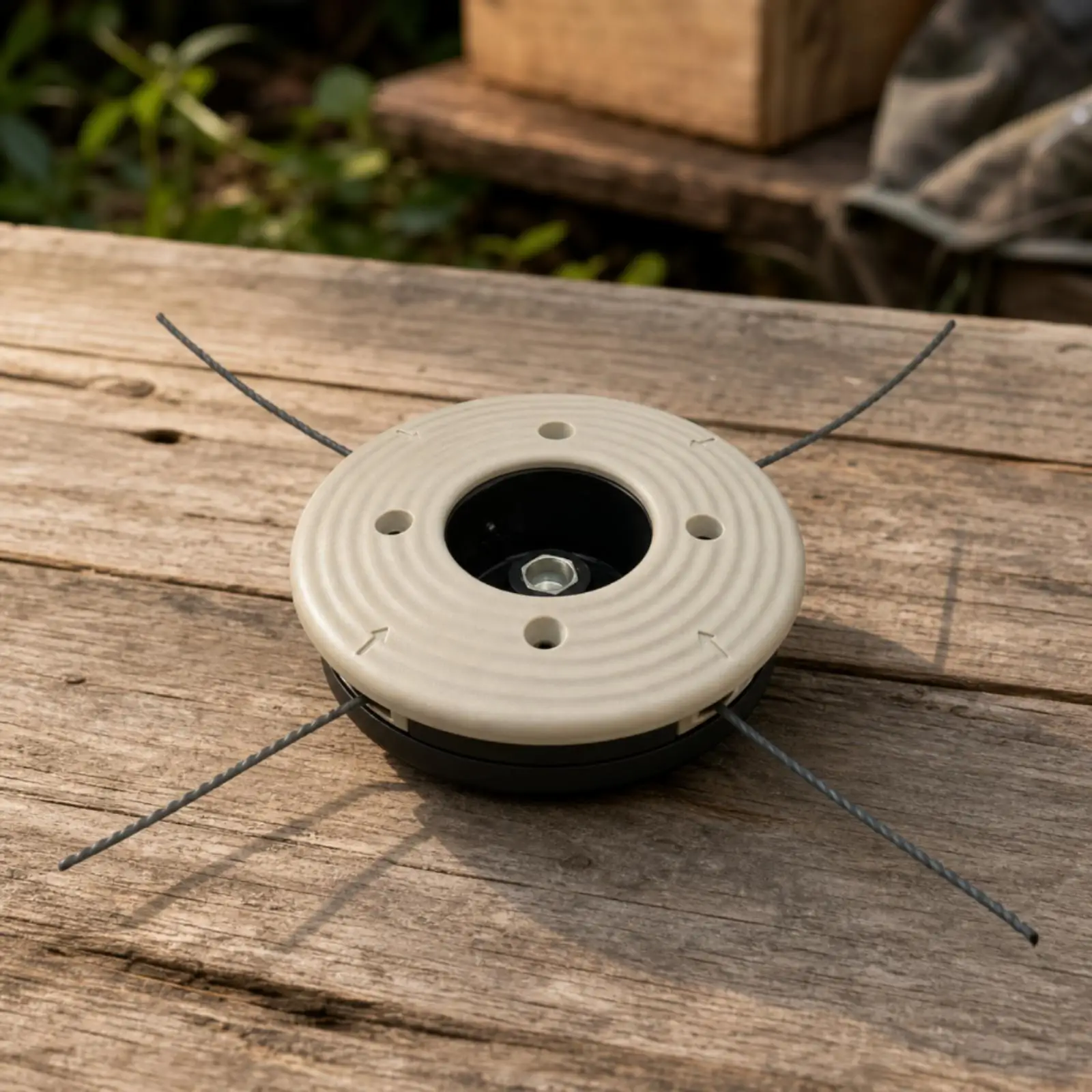 40-4 Replacement with Four-Outlet Exits Low-Profile Brush Cutter Accessory for Grass Trimming, Yard Work