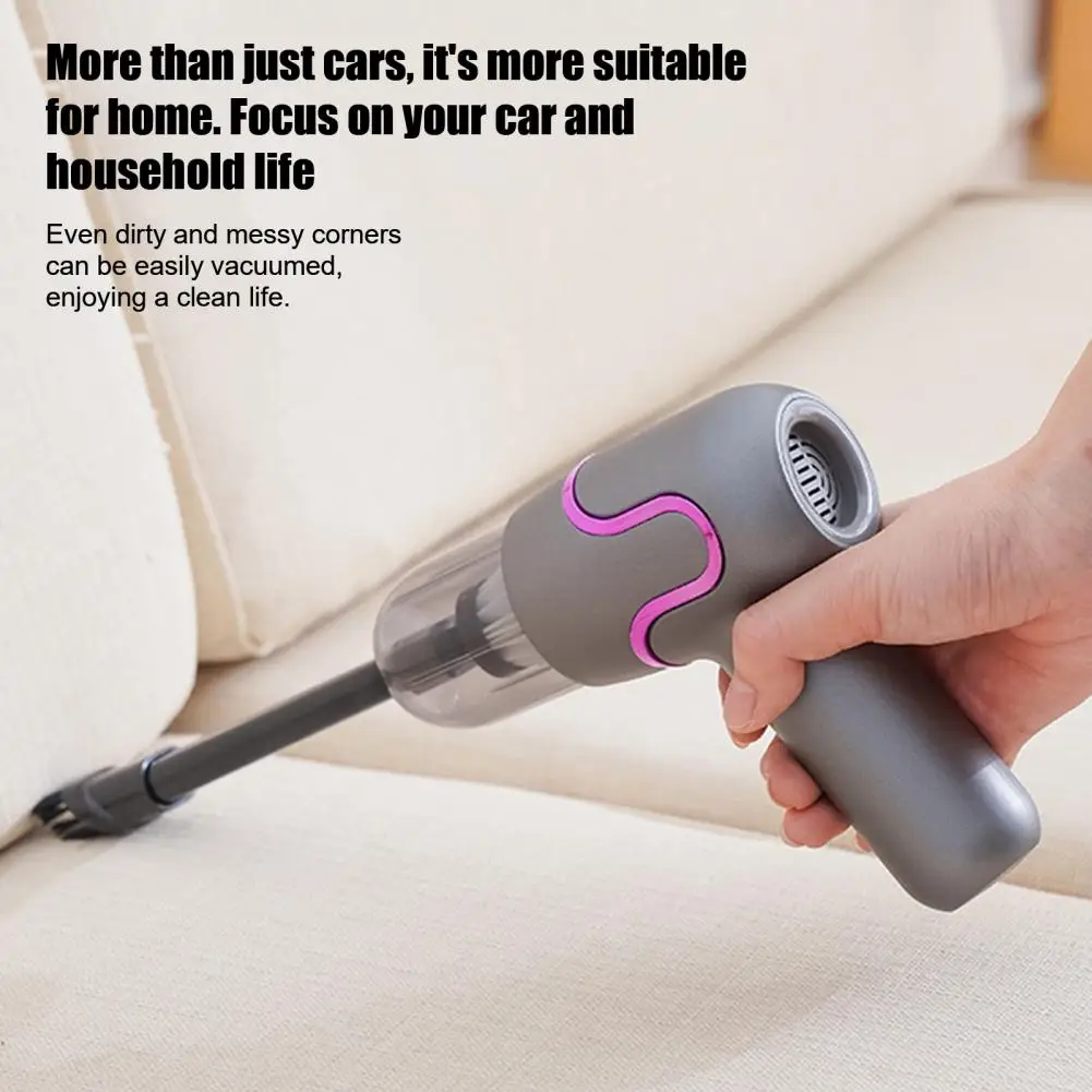 Handheld Car Vacuum Cleaner, Portable And Air Duster, High Power Rechargeable Vacuum With Multiple Nozzles For Car Home Office