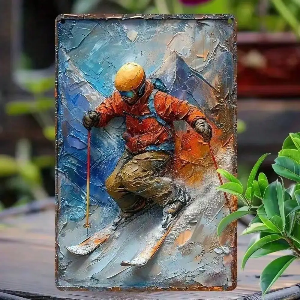 لوحة فنية جدارية معدنية بحافة عتيقة، لمسة نهائية متعثرة مصنوعة يدويًا، ديكور عزر مزخرف، ديكور منزلي، غرفة المعيشة وغرفة النوم O #3