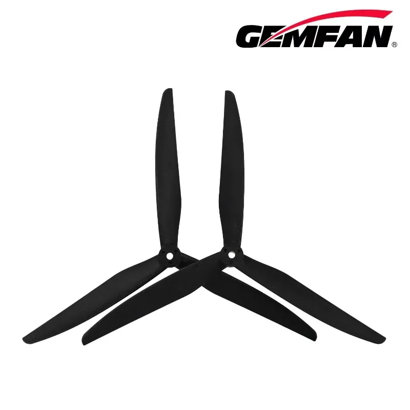2 pares (2cw + 2ccw) gemfan cinelifter gemfan 1080-3 10x8x3 hélice de fibra de náilon de vidro de 3 lâminas para 10 "fpv cinelifter marcoquad