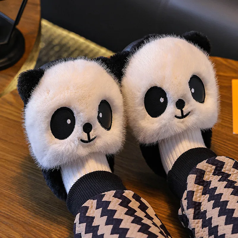

Children Cotton Slippers Autumn Winter New Velvet Thick Sole Kawaii Cartoon Keep Warm Indoor Home Parent-Child Cotton Slippers