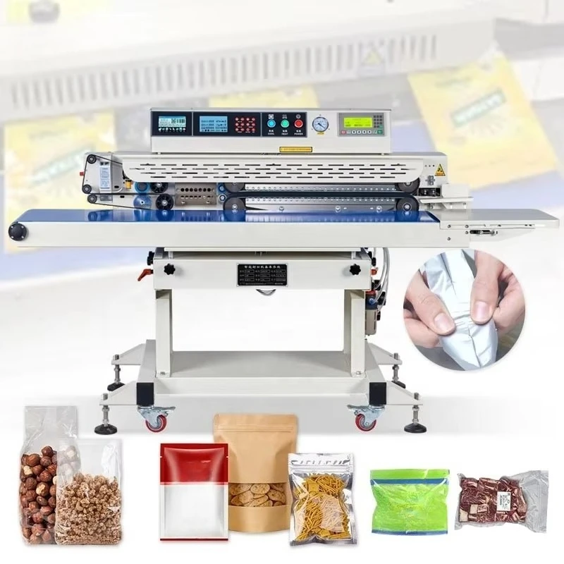 Automatic Vacuum Flush Continuous Band Sealing Heat Sealer Seal Machine Industria