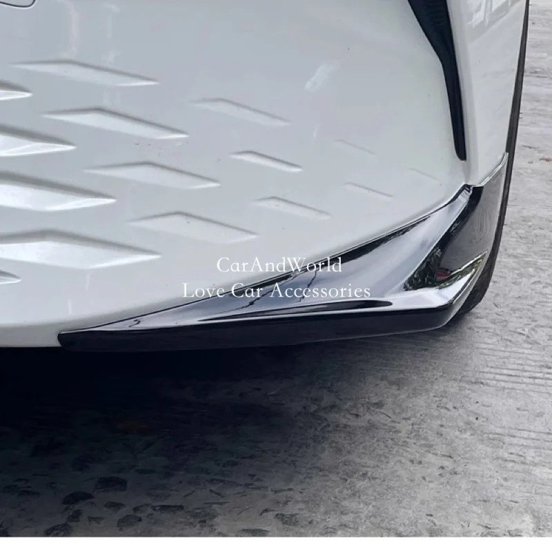 ABS كروم الجبهة الزاوية الوفير الإطار الزخرفية المضادة للكشط حامي غطاء الكسوة لتويوتا كامري XV80 2024 2025 اكسسوارات السيارات