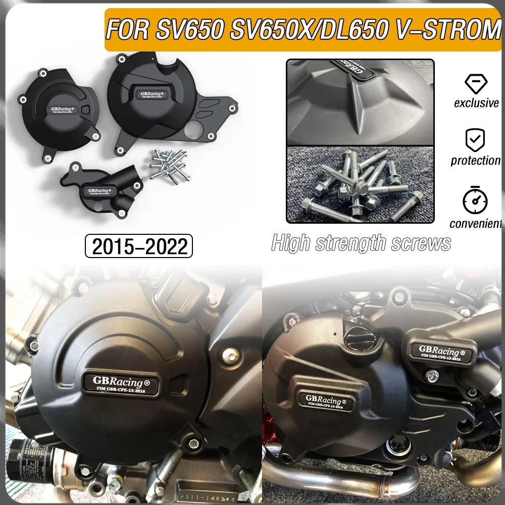 

For Suzuki SV650 2015-2022 SV650X / DL650 V-STROM 2018-2022 Motorcycle Modification Engine Clutch Protection Cover Accessories