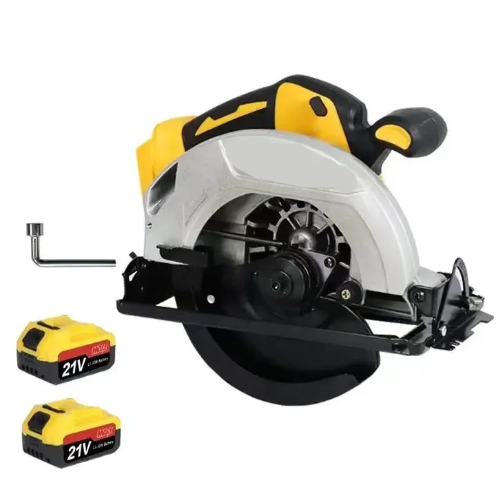 7-Inch Brushless Circular Saw Rechargeable Lithium Battery Cordless 21V Woodworking Tools Flat Marble Handheld Cutter Portable