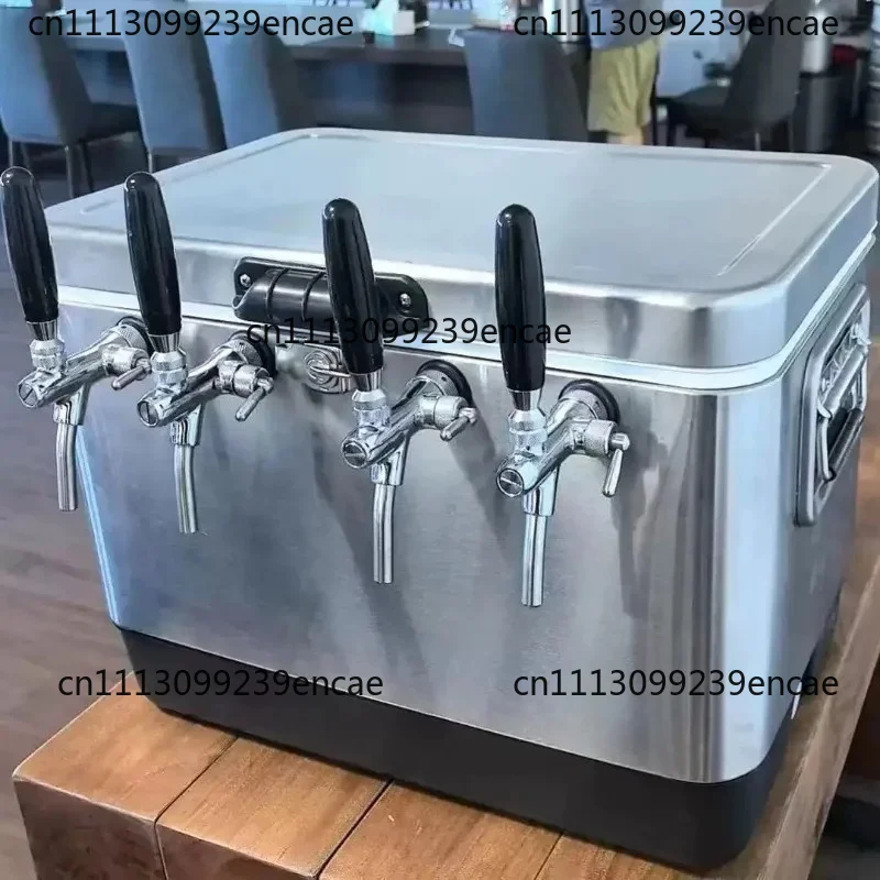 Suitable for 4Tap 50L portable jockey box SS304 beer cooler outdoor distributor insulation cooling box ice cold 2Tap
