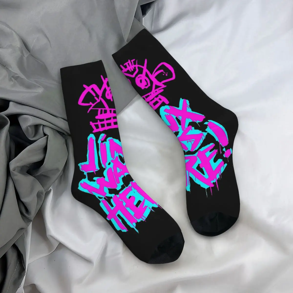 Vintage Affe Jinx verrückte Männer Kompression socken Unisex arcane Liga der Legenden Harajuku Muster gedruckt glückliche Crew Socke