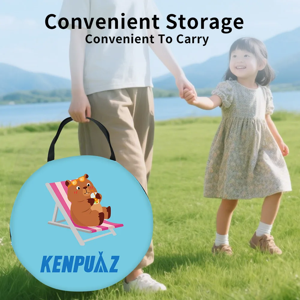 Kenpuaz praia à prova dwaterproof água barraca de família acampamento ao ar livre piquenique crianças tendas ventilar pop up aberto portátil para o bebê sombra sol