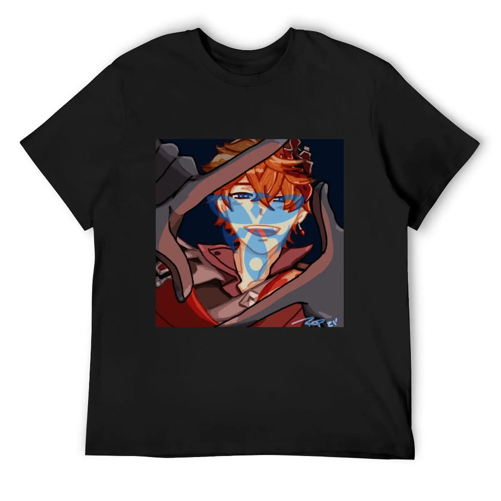 

Tartaglia the fatui harbinger T-Shirt Funny t-shirt Luxury man heavyweights for a boy t shirts for men graphic