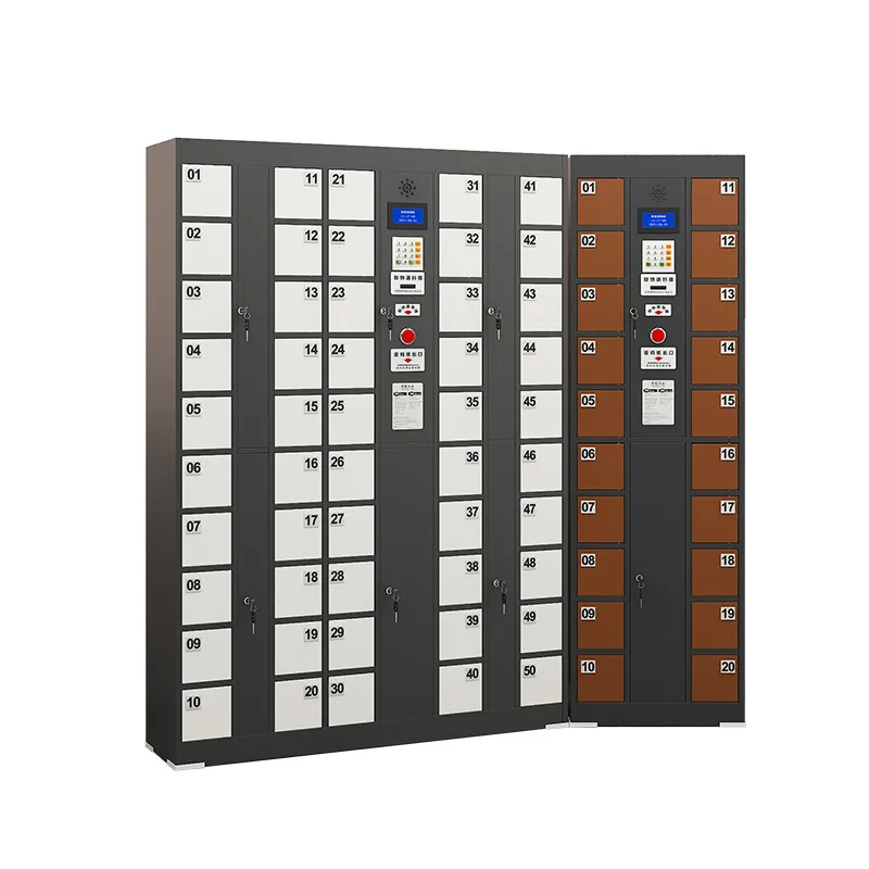 Smart deposit box, shopping mall fingerprint barcode, card scan code, mobile phone delivery, storage cabinet