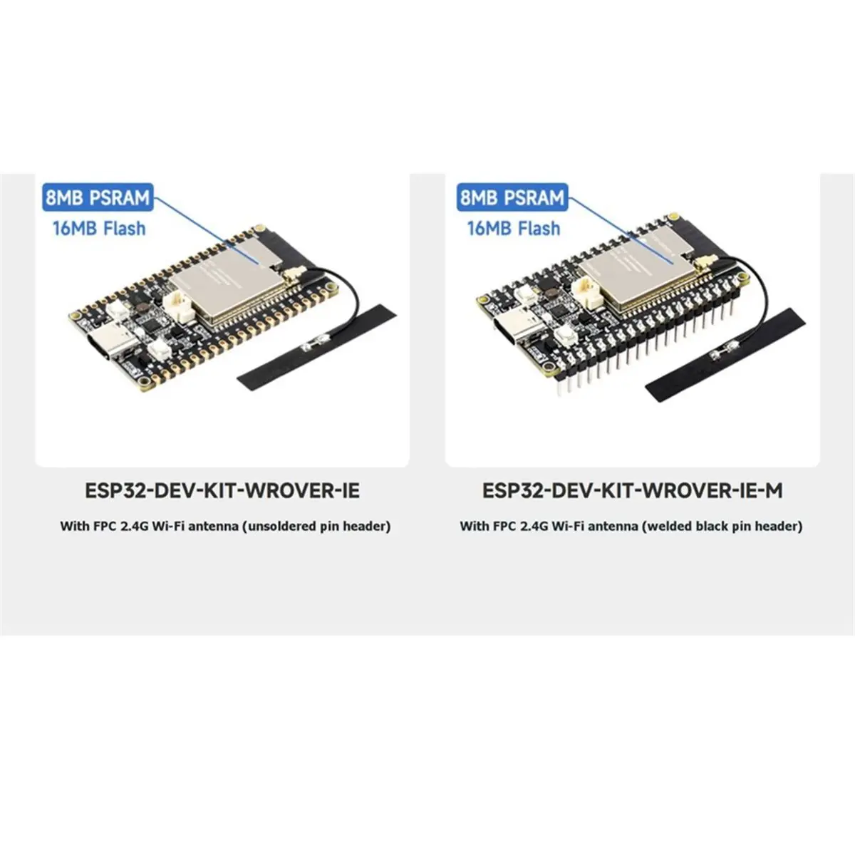 -WROVER Development Board Module with FPC 2.4G Wi-Fi Antenna, WiFi+Bluetooth for IoT -DEV-KIT-WROVER-IE-M