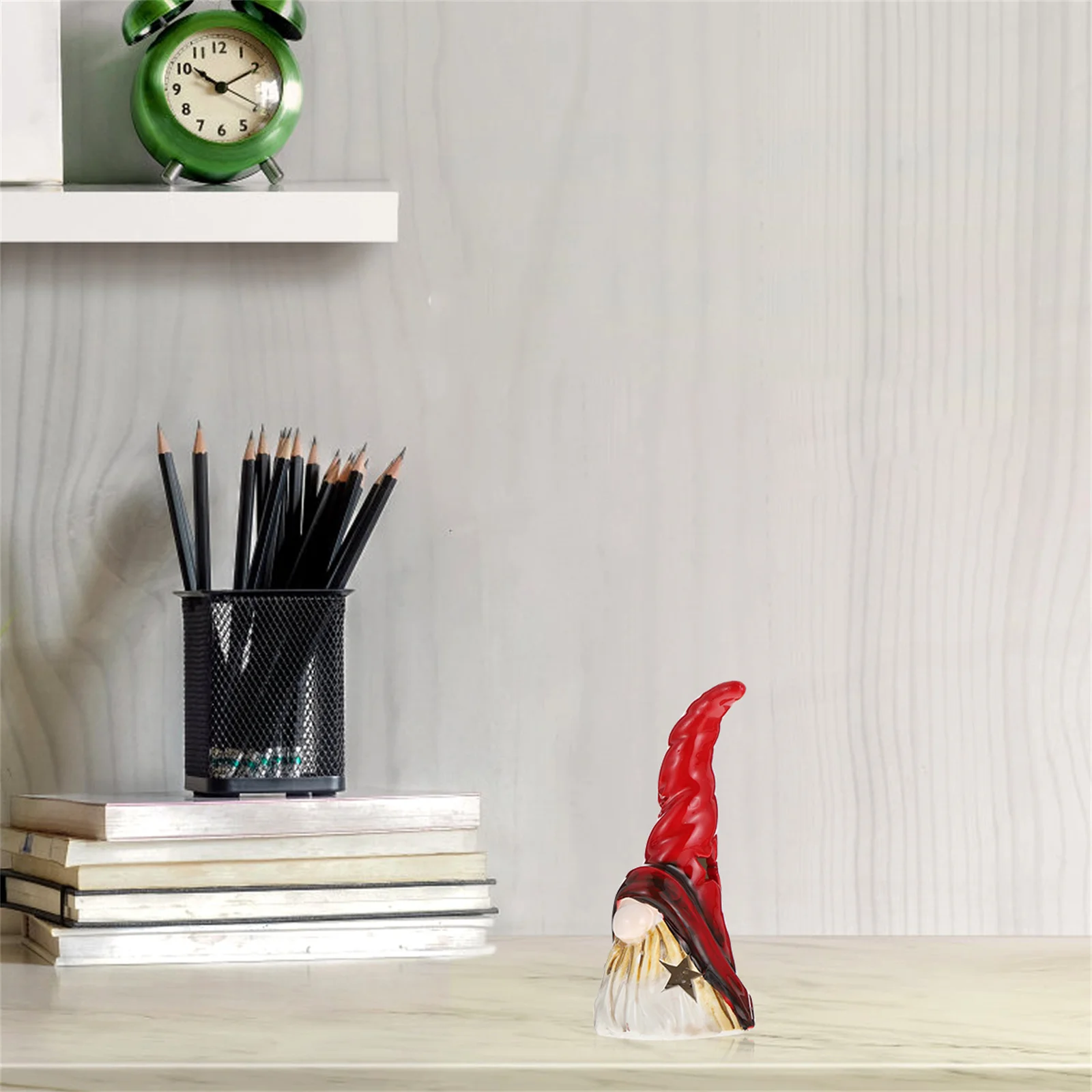 

1Pcs Xmas Ceramic Glowing Adornment Indoor Tabletop Xmas Party Decorative LED Light Ornament Festival Gifts Festival Gifts