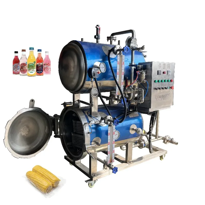 Energy Saving Steam Sterilization Kettle for Canned Soup / Ready to Eat Meals Customized