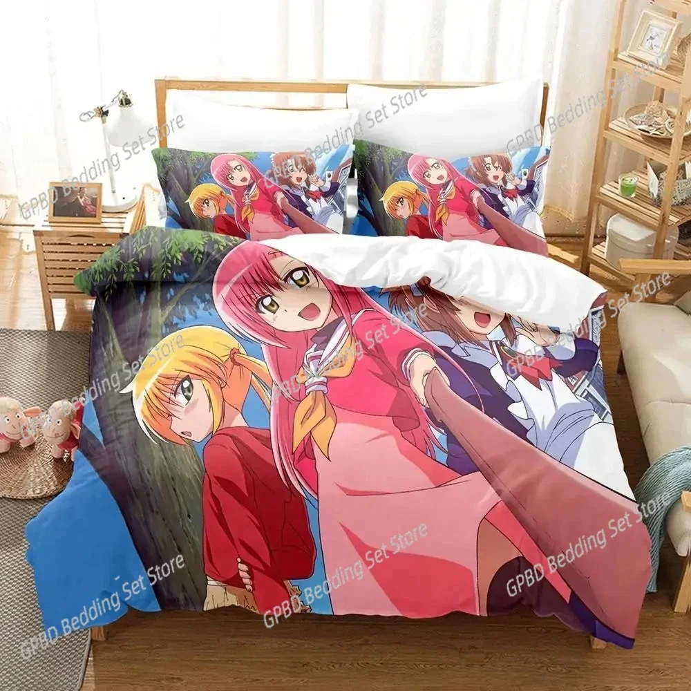 Anime Hayate the Combat Butler Comfortable Duvet Quilt Cover Pillowcase Bedding Set Children Bedroom Decoration Home Textile