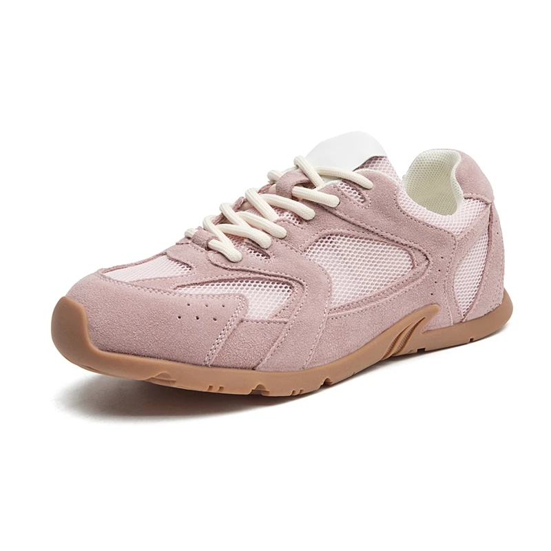 Women Sneakers Spring Summer 2025 New Genuine Leather Retro Fashion Casual Flats Women Lace-up German Training Shoes Women image 5